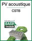EASYTHERM - PV acoustique CSTB